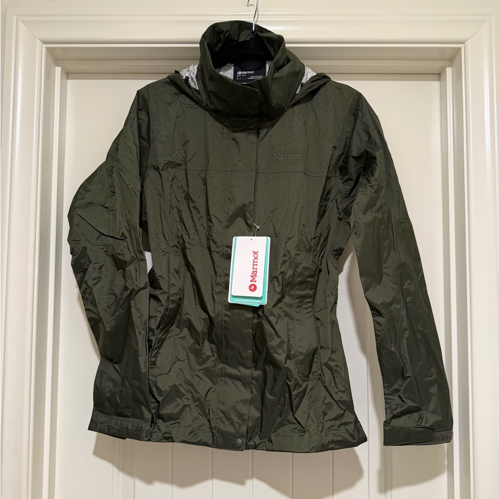 NWT Marmot Women’s PreCip Eco Rain Jacket S Nori Waterproof Ultralight $120